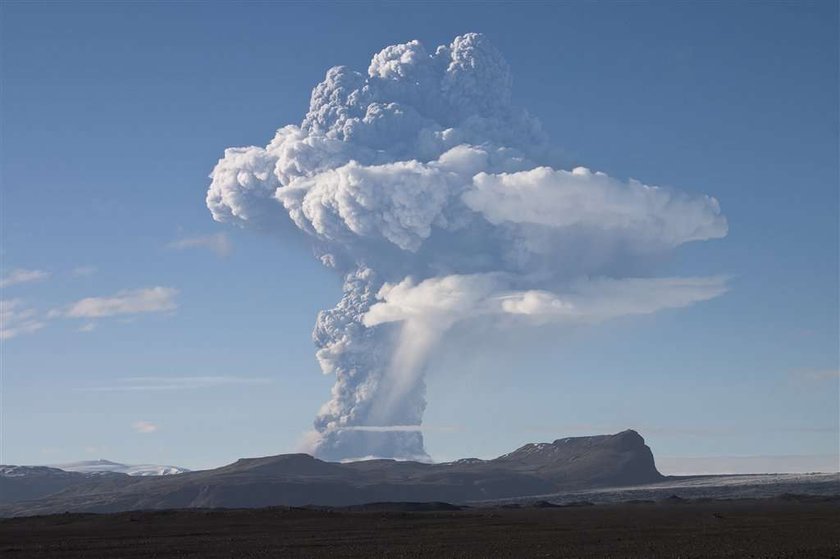 Erupcja wulkanu na Islandii