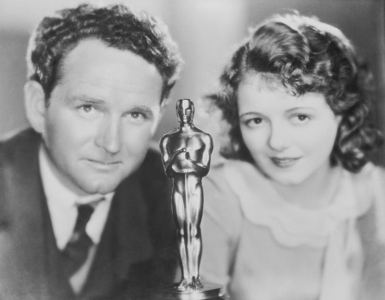 Janet Gaynor i Frank Borzage z Oscarem