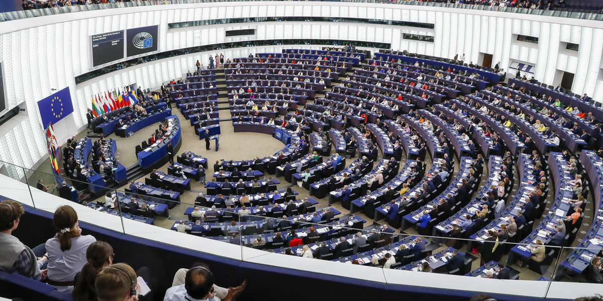 Posiedzenie Parlamentu Europejskiego w Strasburgu. Francja, 9 maja 2023 r. 