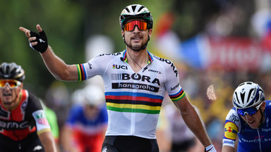Tour de France: Peter Sagan wygrał sprint pod górę, dobra jazda Rafała Majki