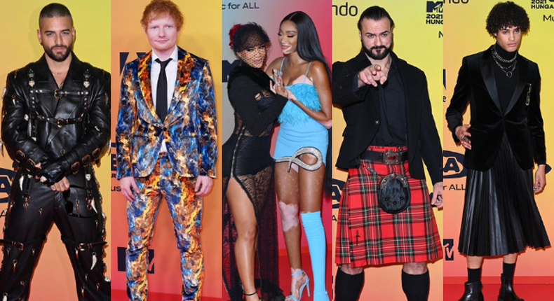 Best dressed celebrities at the 2021 MTV EMA Awards [Photos courtesy of Getty]