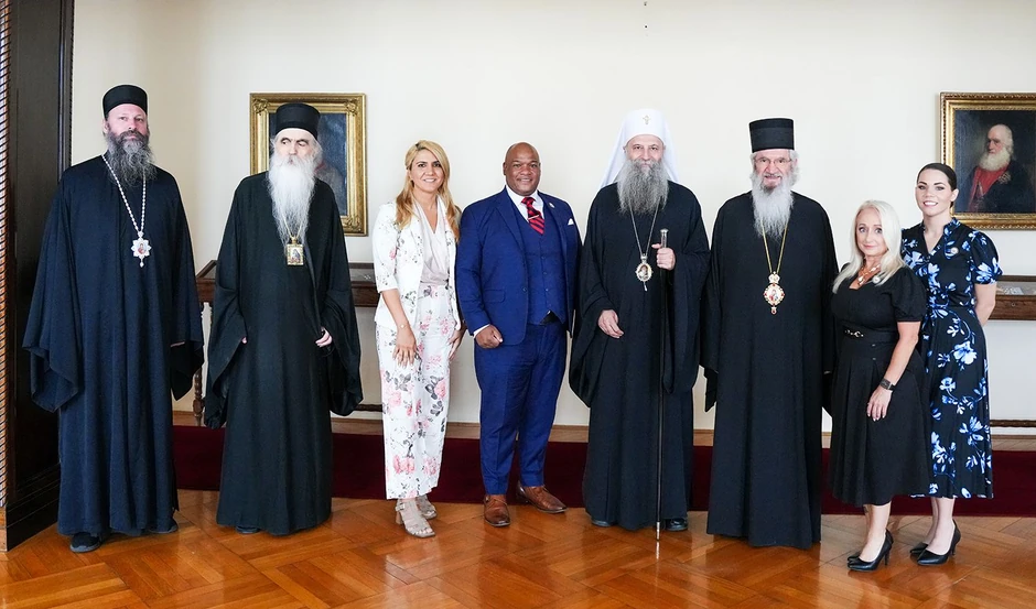 Patrijarh Porfirije i pastor Berns