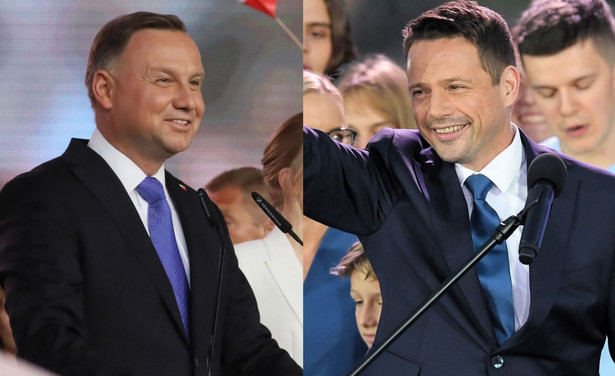 Late poll Ipsos z 90 proc. komisji: Andrzej Duda i Rafał Trzaskowski z różnicą 2 proc.