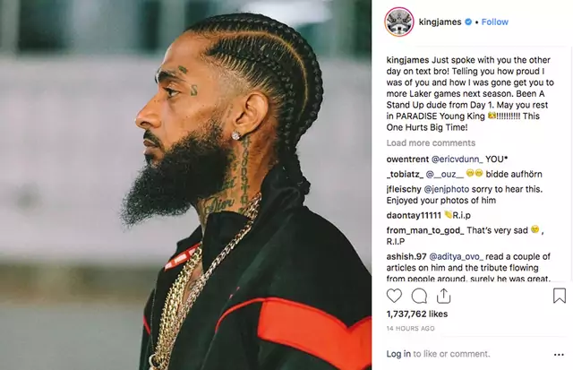 Ball Don't Lie on X: Steph Curry, LeBron James, and NBA players from  around the league pay their respects to the great Nipsey Hussle 🙏  #NipseyHussleForever ➡️   / X