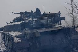 Ukraiński czołg w Donbasie
