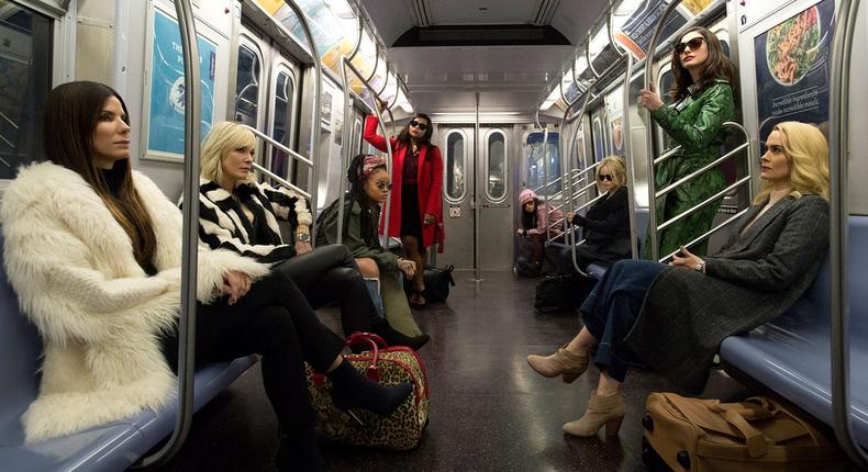 Sandra Bullock, Rihanna, Mindy Kaling, Cate Blanchett, Anne Hathaway, Helena Bonham Carter, Sarah Paulson, Awkwafina star on Ocean's Eight