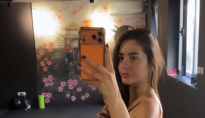 Anđela Đuričić u teretani