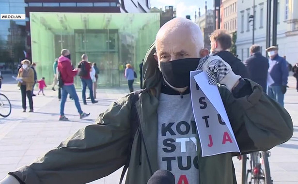 Protesty we Wrocławiu i Katowicach przeciwko wyborom 10 maja [WIDEO]