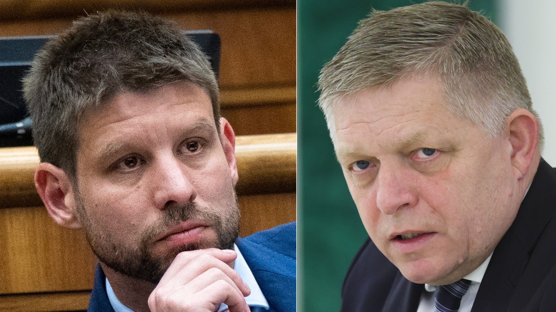 Michal Šimečka a Robert Fico
