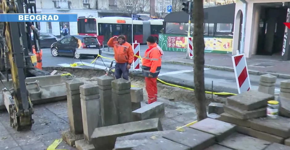 Radovi u Cetinjskoj ulici