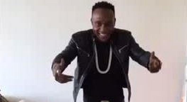 KCee on the hover board 