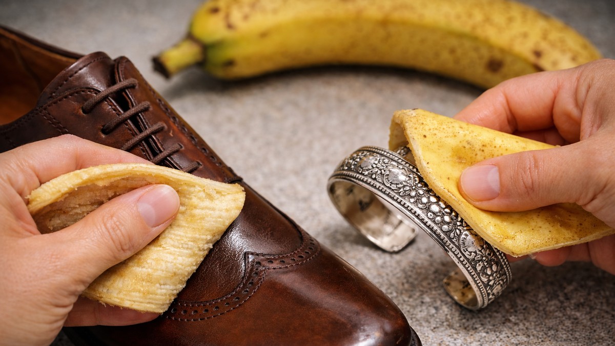 Poliranje korom od banane