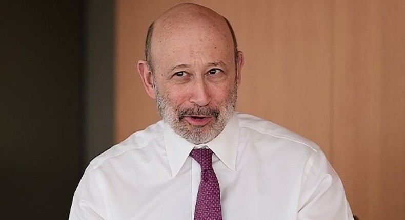 Goldman Sachs CEO Lloyd Blankfein.