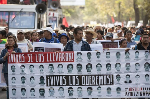 University Students In Mexico City March In Support Of Missing Students