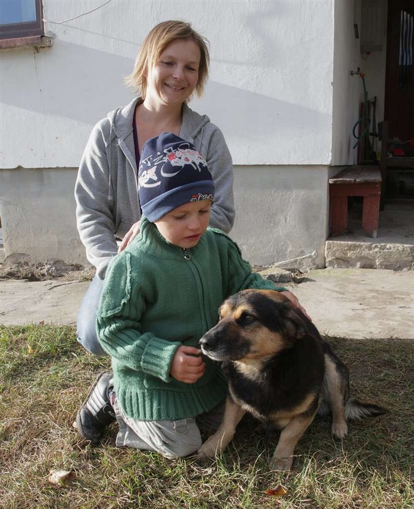 Dziękuję pieskowi za uratowanie życia