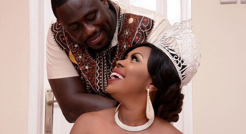 Afia Schwarzenegger and Lawrence Abrokwa 