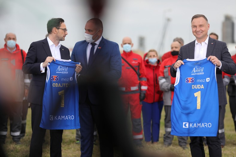 Daniel Obajtek i Andrzej Duda - zdjęcie z 2020 r.