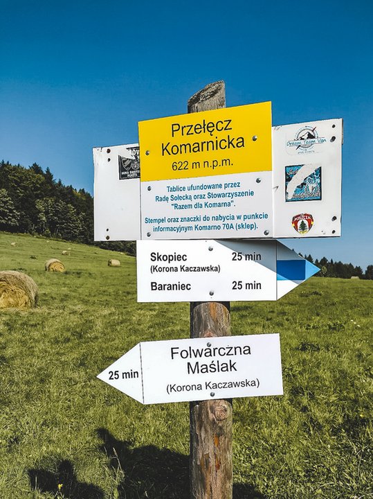 Przełęcz Komarnicka (622 m n.p.m.)