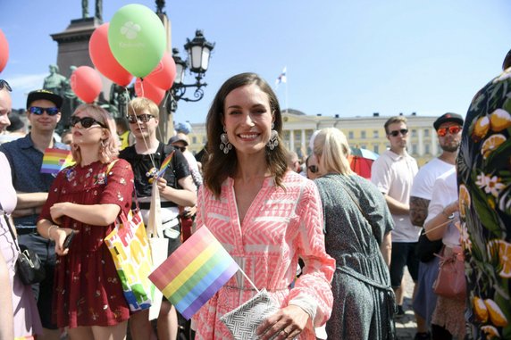 Premierka Finlandii na Marszu Równości w Helsinkach