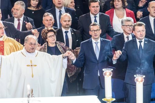 Uroczystości z udziałem polityków PiS z okazji 27. rocznicy powstania Radia Maryja, Toruń, grudzień 2018 r.