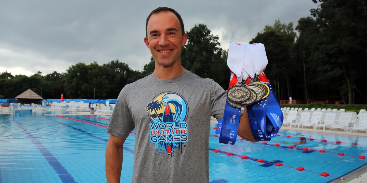 To strażak na medal! Waldemar Jagiełło wrócił z USA z medalami