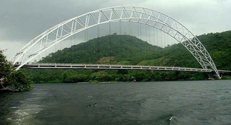 Adome Bridge in the Eastern Region of Ghana