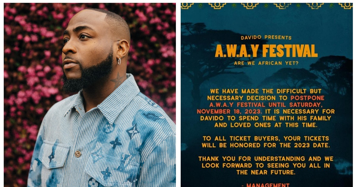 Davido's 'Are We Africans Yet (A.W.A.Y)' Atlanta festival postpone till