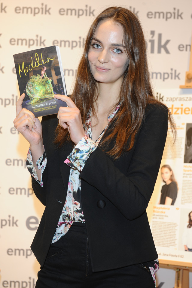 Zuzanna Bijoch na promocji swojej książki "Modelka"