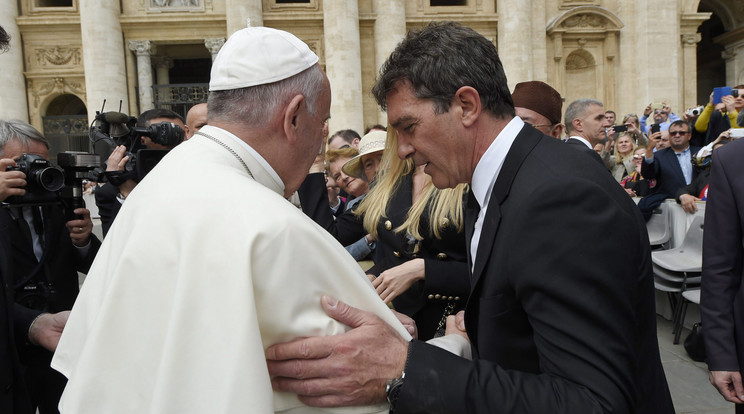 Ferenc pápa fogadta a filmszárt/ Foto:MTI