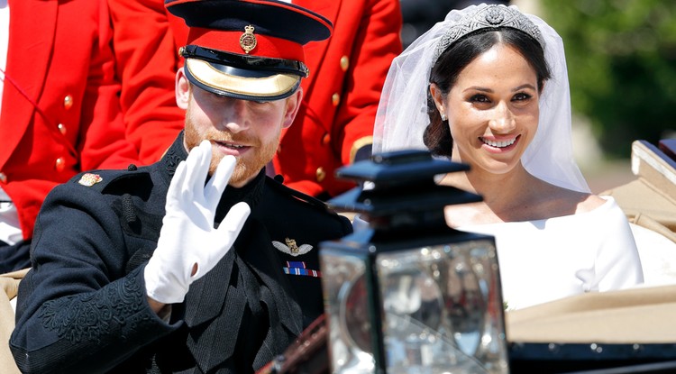 Harry herceg és Meghan Markle esküvőjükön