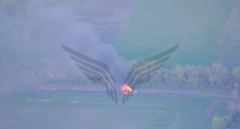 Palący sie HIMARS