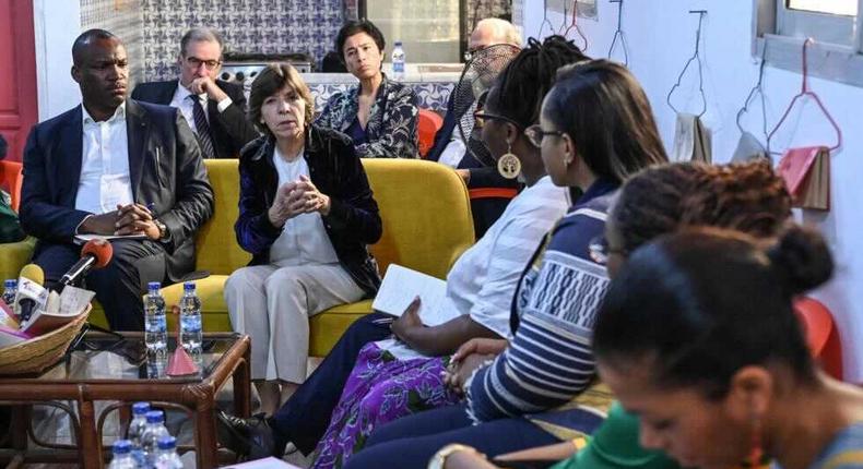  La ministre française des Affaires étrangères Catherine Colonna en visite en Côte d'Ivoire/Sia Kambou / AFP