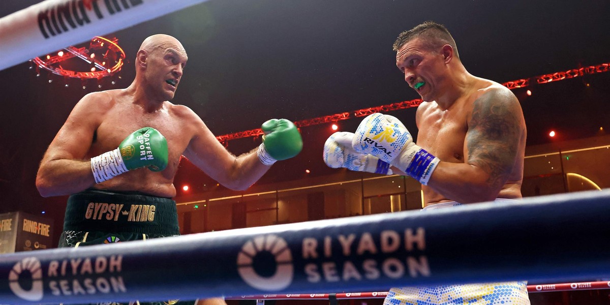 Tyson Fury i Ołeksandr Usyk.