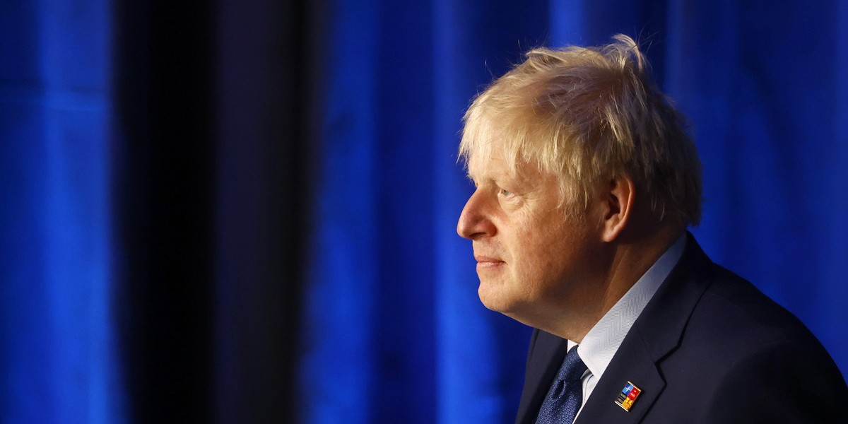 Premier Wielkiej Brytanii Boris Johnson. 