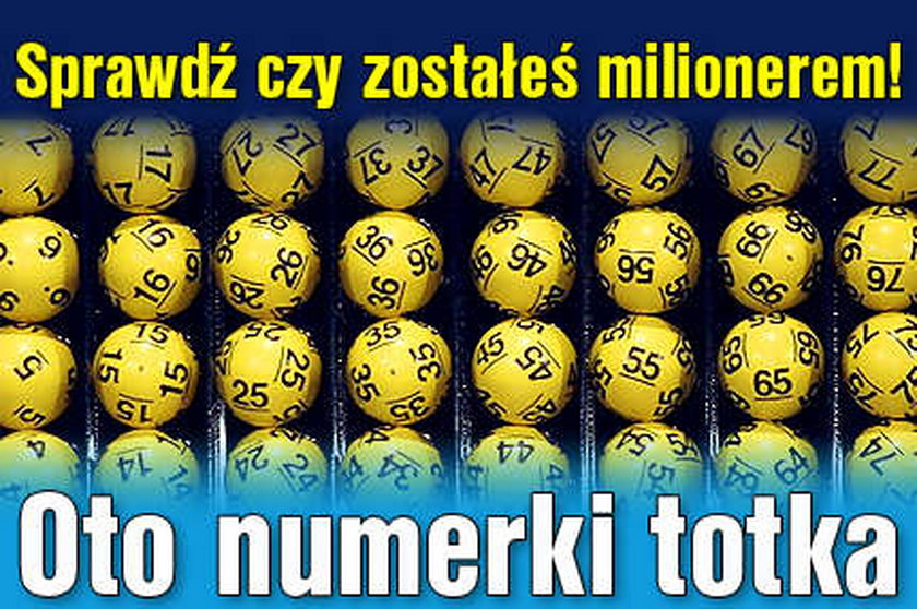 Sprawdź czy zostałeś milionerem! Oto numery totka