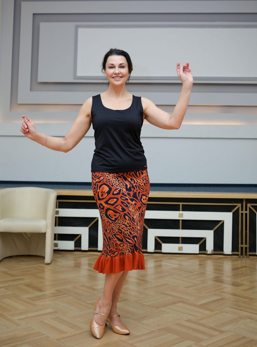 Ania Popek na lekcji stepowania