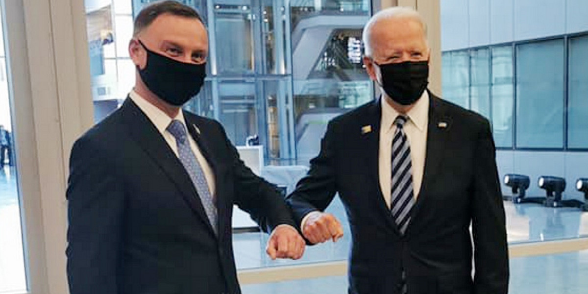 Andrzej Duda i Joe Biden.