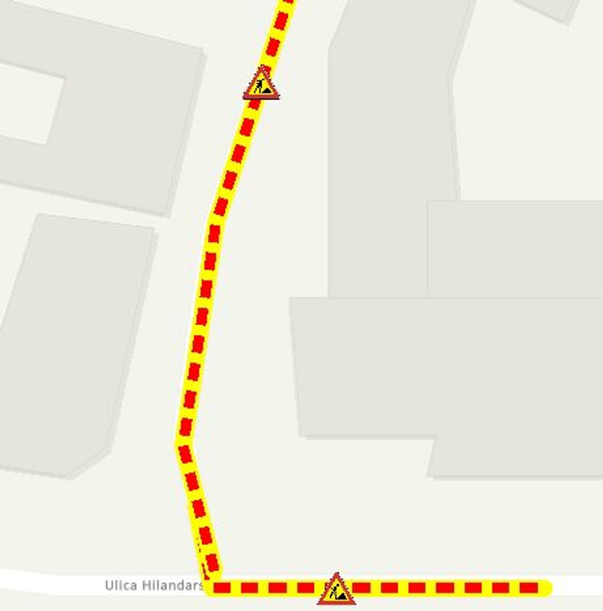 Radovi u Hilandarskoj ulici