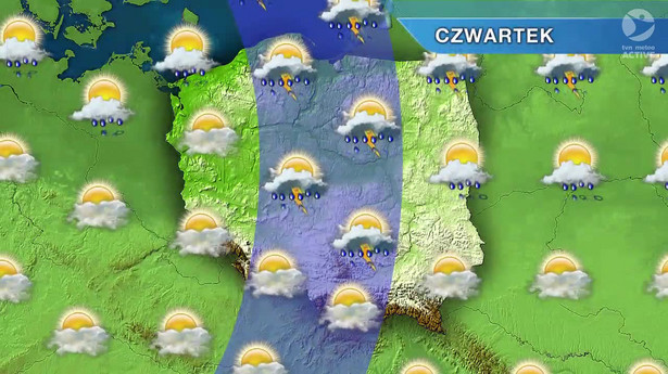 W czwartek burze niemal w całej Polsce. Na wschodzie upalnie, na zachodzie chłodniej. PROGNOZA POGODY