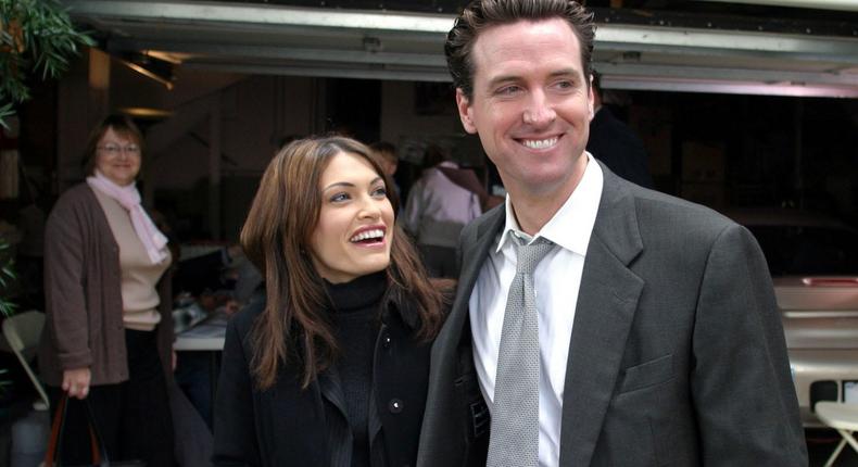 Gavin Newsom and Kimberly Guilfoyle in November 2003.Lou Dematteis LD/HB/Reuters