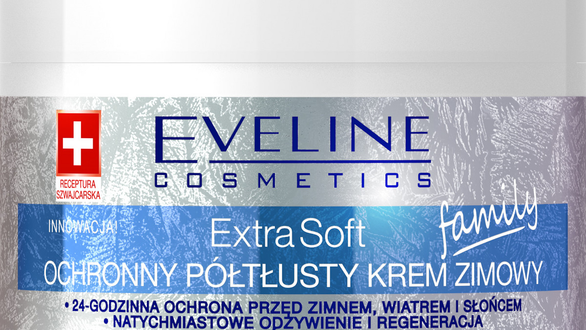 Eveline Cosmetics przedstawia Ochronny Półtłusty Krem Zimowy z serii Extra Soft. Kosmetyk wzmacnia i głęboko regeneruje skórę. Dostarcza jej długotrwałej ochrony i aktywnej pielęgnacji. Znakomicie wchłaniający się preparat odżywczy zawiera w sobie całe bogactwo receptury szwajcarskiej o cechach intensywnie regenerujących i łagodzących. Już po pierwszym użyciu dostarcza błyskawicznego uczucia komfortu.