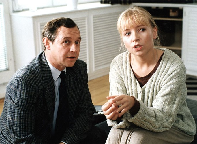 Z Dorotą Segdą w filmie 'Słaba wiara'