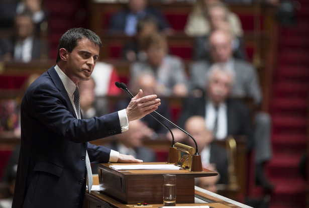 Nowy premier Francji MAnuel Valls. Fot. EPA/IAN LANGSDON