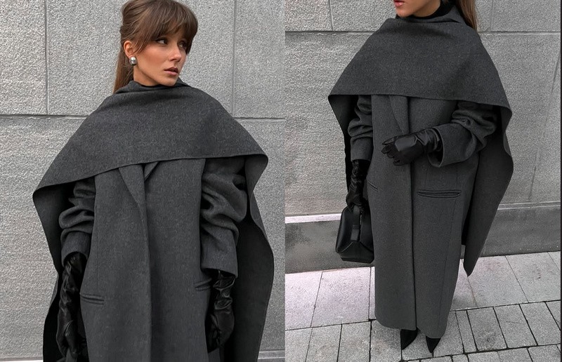 Kabát, ktorý nahradí šál.