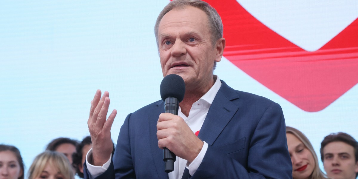 Donald Tusk, przewodniczący PO.