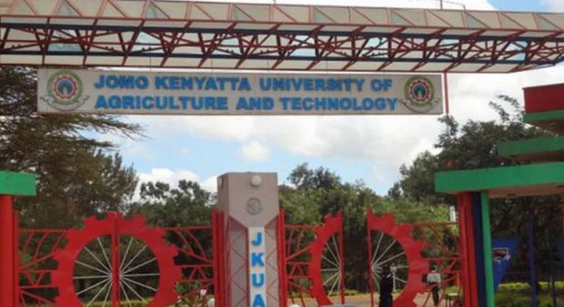 File image of the JKUAT main gate. A student at the institution is reported to have died by suicide on Saturday, March 30 2024
