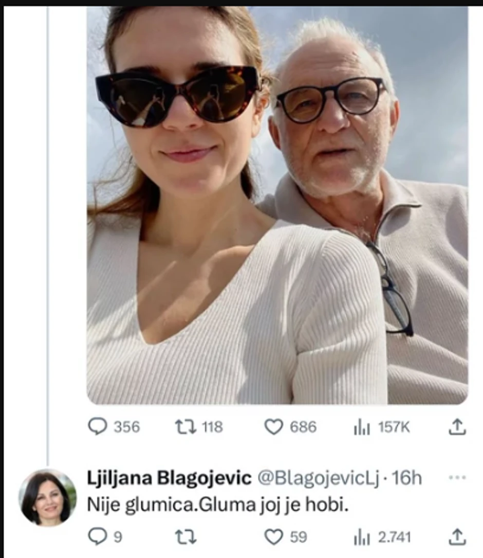 Komentar Ljiljane Blagojević na Anicu Lazić