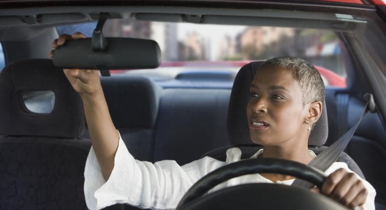 woman driving