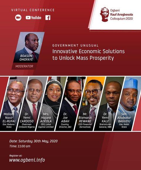 The first ever Aregbesola Colloquium held on May 30, 2020