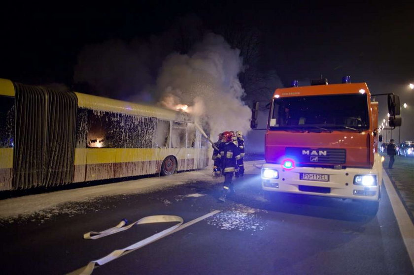 pożar autobusu